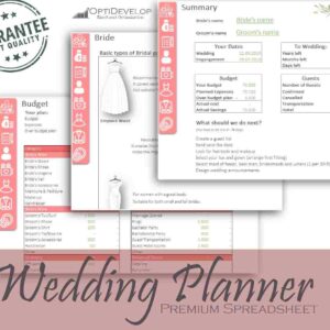 Wedding Planner Excel template