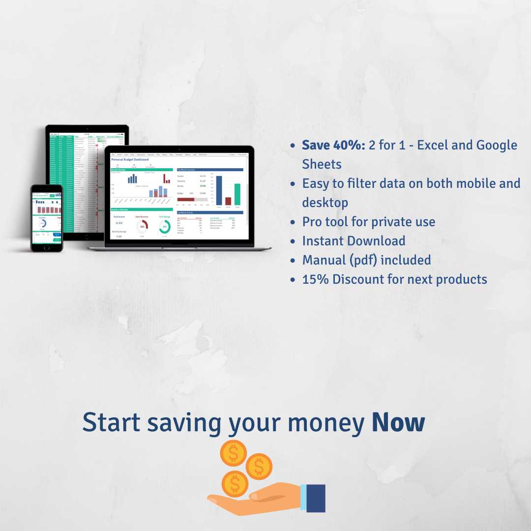 Start Saving Money 2 for 1 Instant Download