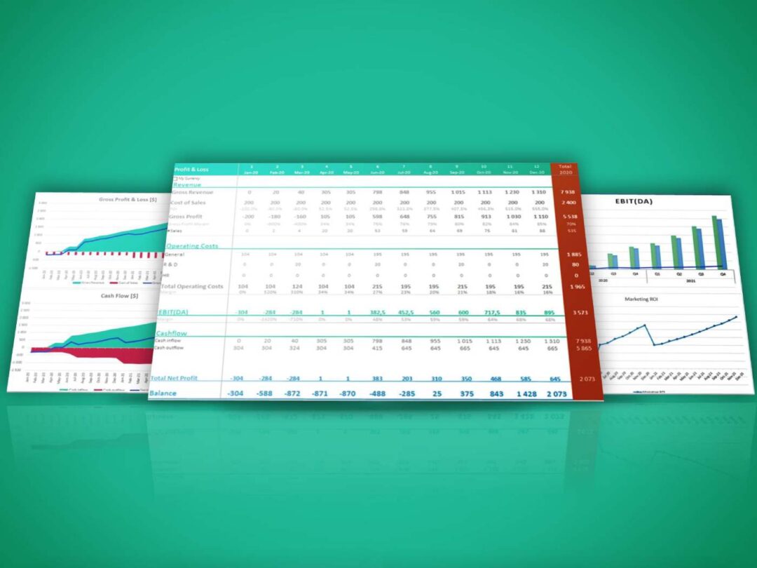 Cover Excel Template Financial Dashboard