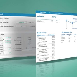 Invoice Generator Tracker Dashboard Excel template