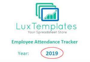 Employee attendance tracker planner