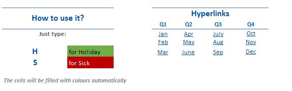 excel template employee attendance planner tracker