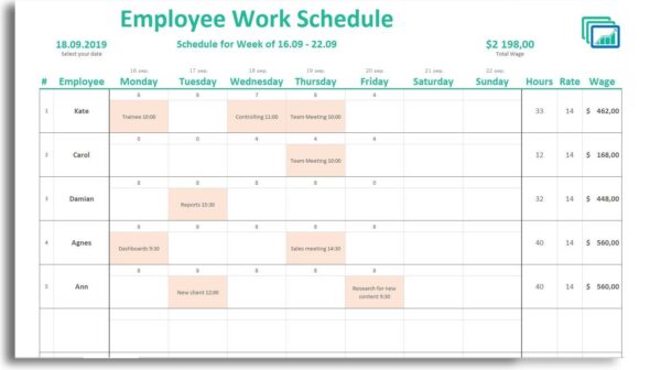 free weekly daily schedule spreadsheet luxtemplates