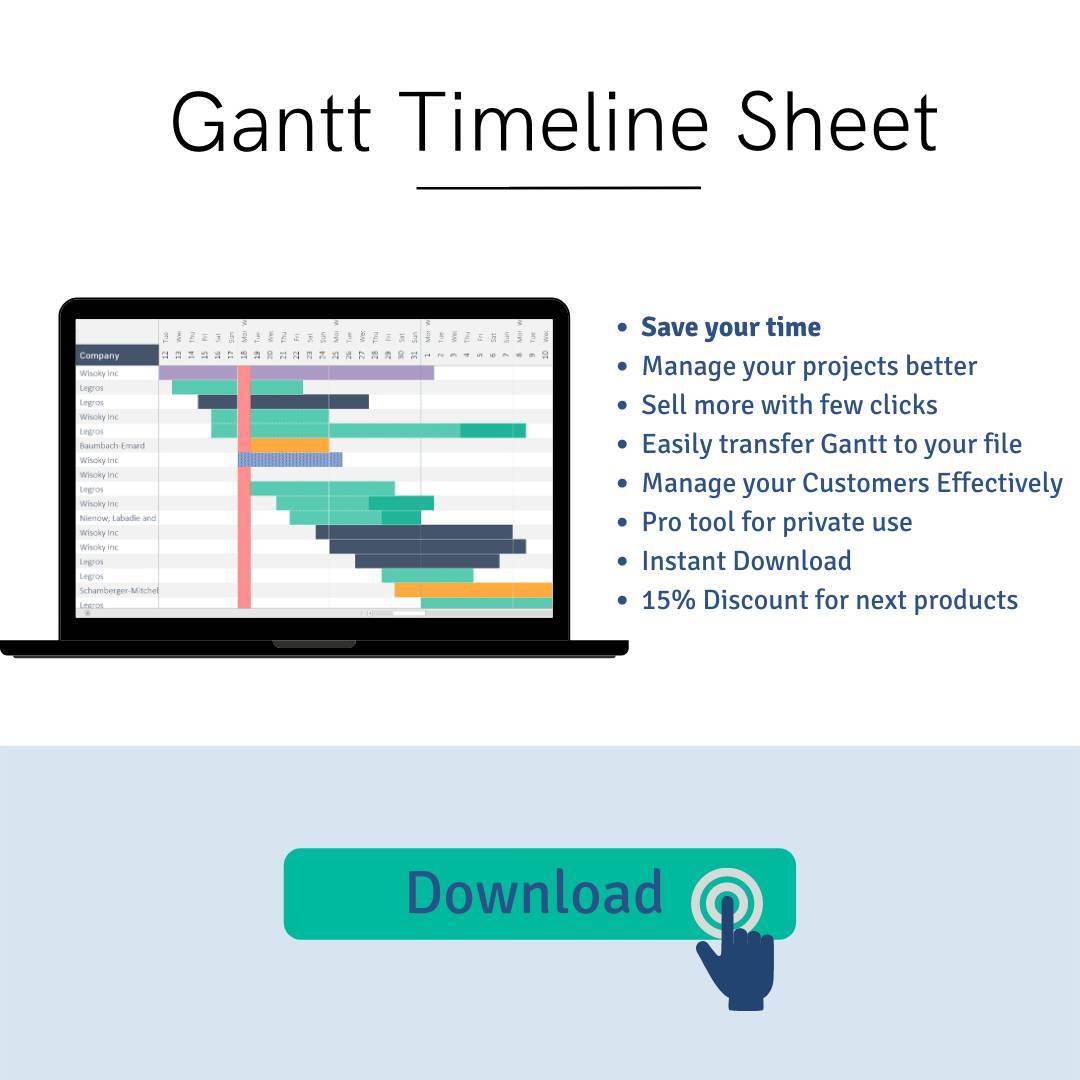 Download Gantt Timeline Sheet LuxTemplates