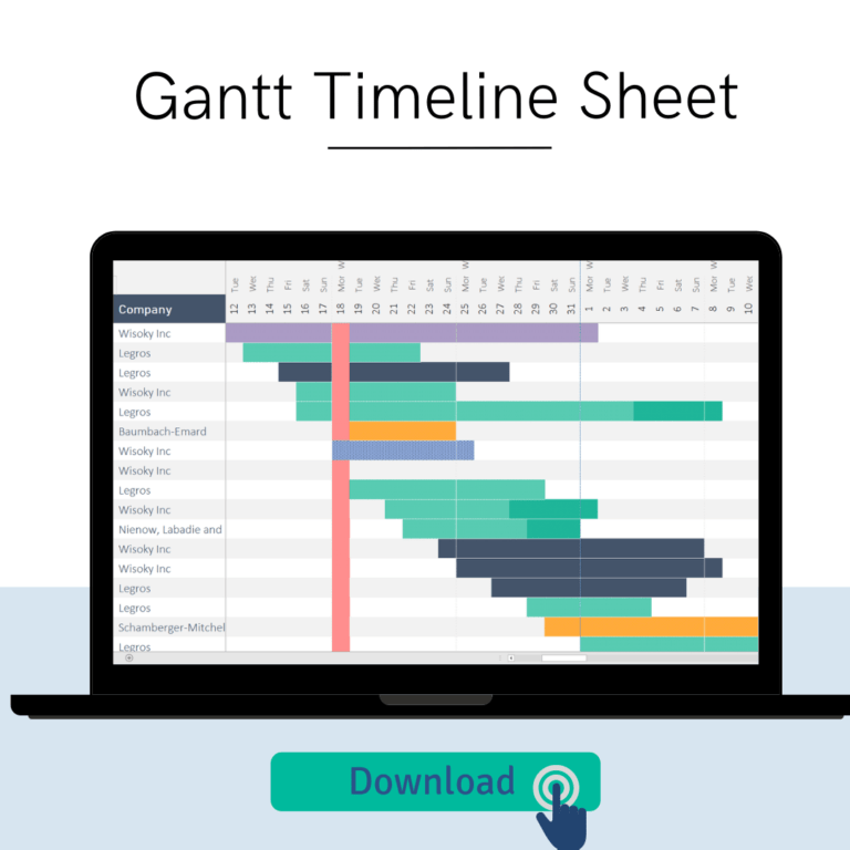 Excel Gantt Chart - Flexible Project Spreadsheet | LuxTemplates