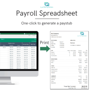How to create payroll in Excel