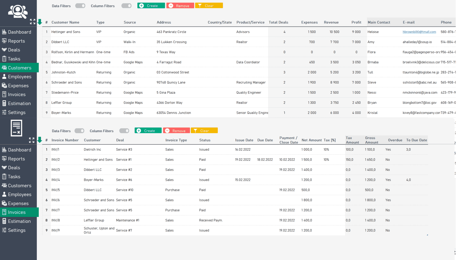 Excel Dashboard Spreadsheet