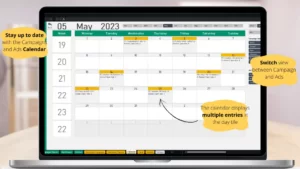 calendar view marketing strategy plan